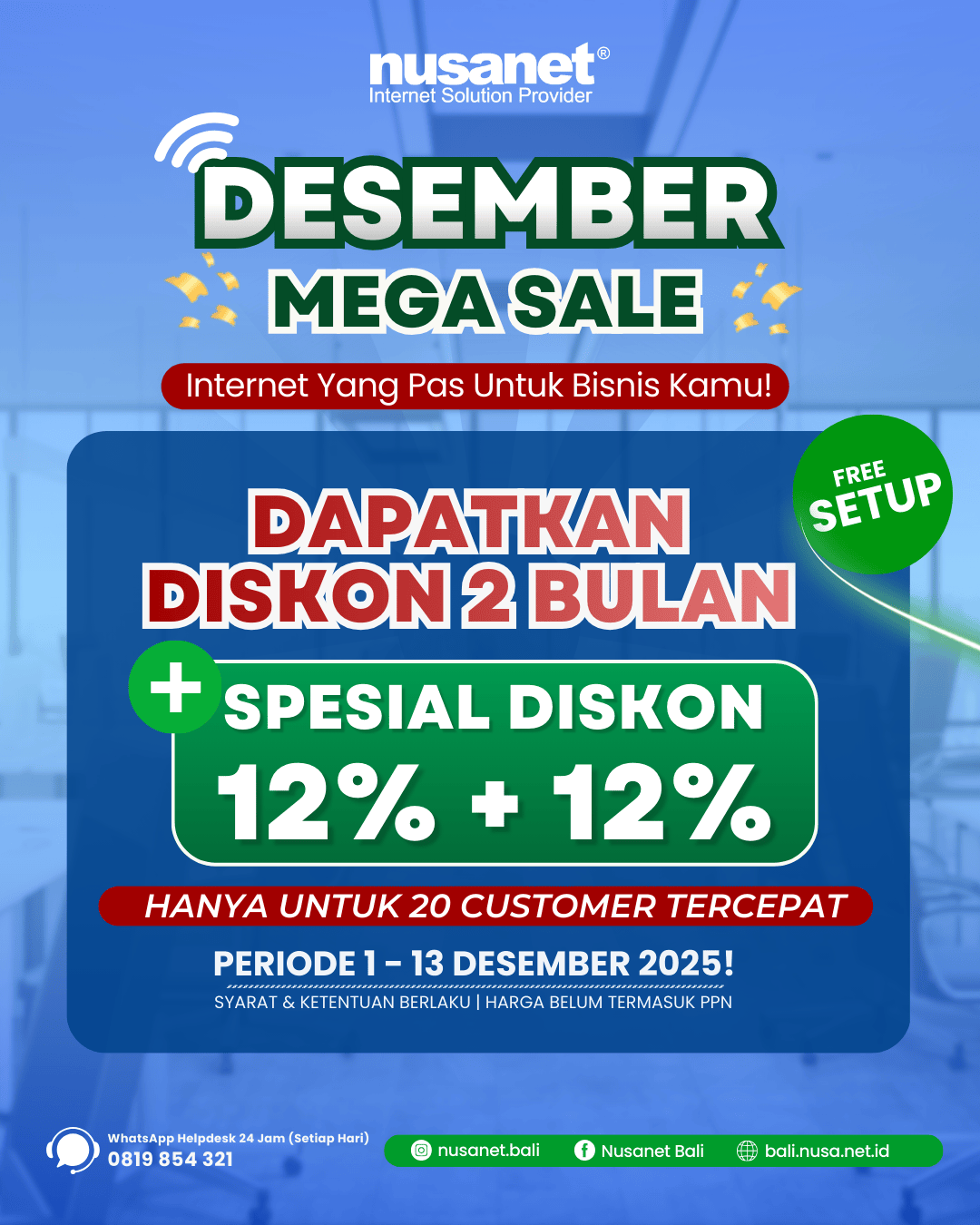 promo internet broadband business